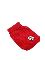 Elastischer Strick-Hundepullover