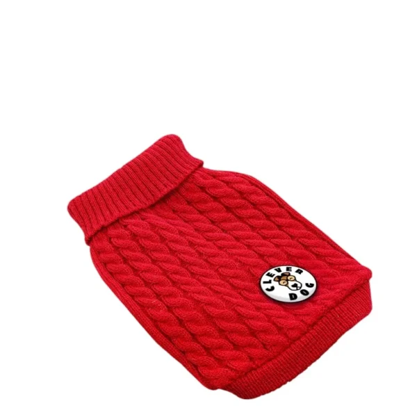 Elastischer Strick-Hundepullover